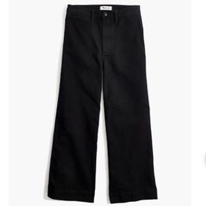 MADEWELL Black Wide-Leg Pants